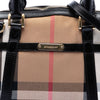 Burberry Small Leather Trimmed House Check Canvas Bridle Orchard Satchel Secondhand