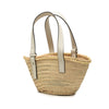 LOEWE Small Raffia Anagram Basket Tote Secondhand