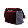 Chanel Medium Tricolor CC Quilted Shearling Single Flap Secondhand