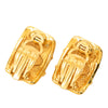 Chanel CC Gold Plated Clip On Earrings Secondhand