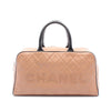 Chanel Large Quilted Grained Calfskin Bowler Handbag Secondhand