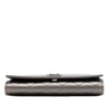 Chanel Quilted Metallic Lambskin Boy Clutch On Chain Secondhand