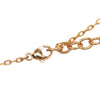 Louis Vuitton Gold Plated Rubber Heart Pendant Necklace Secondhand