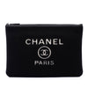 Chanel Large Wool Felt Deauville O Case Clutch Secondhand