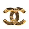 Secondhand Chanel Gold Plated CC Brooch