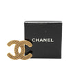 Secondhand Chanel Gold Plated CC Brooch