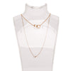 Cartier 18K Rose Gold Interlocking Love Necklace Secondhand