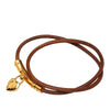 Hermès Leather Viviride Heart Double Bracelet Secondhand