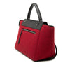 Celine Mini Felt and Calfskin Belt Satchel Secondhand