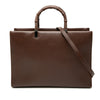 Gucci Calfskin Bamboo Satchel Secondhand