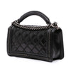 Chanel Medium Quilted Calfskin Whipstitch Chain Around Boy Top Handle Flap Secondhand