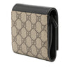 Gucci Bicolor GG Marmont Calfskin and GG Supreme Wallet Secondhand