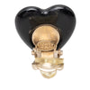 Chanel CC Resin Faux Pearl Heart Clip On Earrings Secondhand