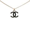 Secondhand Chanel CC Brass Enamel Pendant Necklace