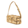 Bottega Veneta Small Metallic Lambskin Intrecciato Plisse Brick Cassette Secondhand