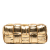 Bottega Veneta Small Metallic Lambskin Intrecciato Plisse Brick Cassette Secondhand