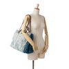 Chanel Large Fringed Denim Shopping Tote Secondhand