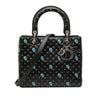 Dior Medium Calfskin Embroidered Flower Lady Dior Secondhand
