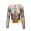 Secondhand Jean Paul Gaultier Cyberdot Mesh Top - '90s