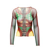 Secondhand Jean Paul Gaultier Cyberdot Mesh Top - '90s