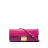 Miu Miu Bicolor Goatskin Madras Wallet on Chain Secondhand