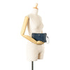 Prada Denim Borchie Wristlet Pouch Secondhand