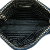 Prada Denim Borchie Wristlet Pouch Secondhand