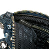 Prada Denim Borchie Wristlet Pouch Secondhand