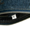 Prada Denim Borchie Wristlet Pouch Secondhand