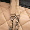 Secondhand Chanel CC Bicolor Quilted Calfskin and Caviar Single Flap