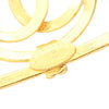 Chanel Gold Plated CC Square Brooch Secondhand