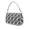 Fendi Zucca Embroidered Canvas Baguette Satchel Secondhand