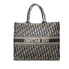 Dior Large Oblique Embroidered Canvas Book Tote Secondhand