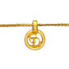 Dior Gold Plated CD Logo Pendant Necklace Secondhand