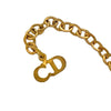Dior Gold Plated CD Logo Pendant Necklace Secondhand