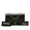 Chanel Small CC Quilted Lambskin Full Single Flap Secondhand