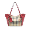 Burberry Small Haymarket Check Canvas and Leather Canterbury Tote Secondhand