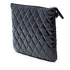 Chanel Small Quilted Patent O Case Clutch Secondhand