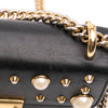 Gucci Small Pearl Studded Leather Padlock Crossbody Secondhand
