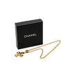 Secondhand Chanel Gold Plated CC Clover Pendant Necklace