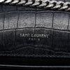 Saint Laurent Croc Embossed Leather Monogram Kate Tassel Wallet on Chain Secondhand