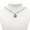 Chanel CC Silver Plated and Gold Plated Faux Pearl Rhinestone Pendant Necklace Secondhand