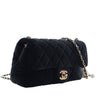 Chanel Mini Rectangular Classic Velvet Pearl Crush Single Flap Secondhand