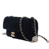 Chanel Mini Rectangular Classic Velvet Pearl Crush Single Flap Secondhand