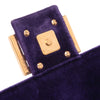 Fendi Zucca Embossed Velvet Baguette Satchel Secondhand