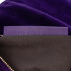 Fendi Zucca Embossed Velvet Baguette Satchel Secondhand