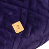 Fendi Zucca Embossed Velvet Baguette Satchel Secondhand