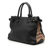 Burberry Medium Leather and House Check Banner Satchel Secondhand