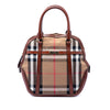 Burberry Medium House Check Canvas Bridle Orchard Handbag Secondhand