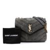 Secondhand Saint Laurent Small Suede Loulou Shoulder Bag